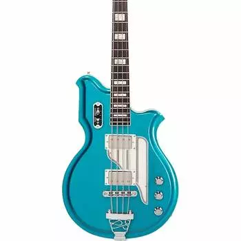 Басс гитара Airline Guitars MAP Bass - Metallic Blue - 30 1/2" Short Scale Electric Bass Guitar - NEW!