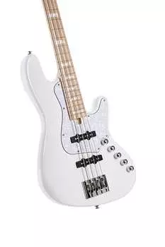 Басс гитара Cort NJS4WHT Elrick NJS 4 Alder Body Hard Maple 3pcs Neck 4-String Electric Bass Guitar
