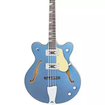 Басс гитара Eastwood Guitars Classic 4 Bass - Pelham Blue - 30" Short Scale Semi-Hollow Body - NEW!