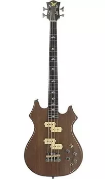 Басс гитара Eastwood Tiger Artist Series Maple Walnut Top Body Maple Neck 4-String Electric Bass Guitar w/Premium Soft Case