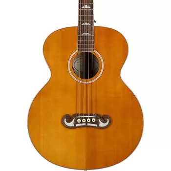 Басс гитара Epiphone El Capitan J-200 Studio Acoustic Electric Bass Guitar, Aged Natural
