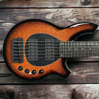 Басс гитара Ernie Ball Music Man Bongo 6 HH, Harvest Orange / Ebony