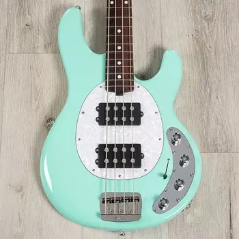 Басс гитара Ernie Ball Music Man StingRay Special 4 HH Bass, Rosewood Fretboard Laguna Green