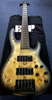 Басс гитара ESP LTD B-5 EBONY 2023 - Charcoal Burst Satin