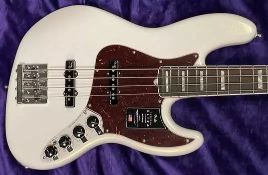 Басс гитара Fender AM Ultra Jazz 4, Arctic Pearl w/ Rosewood