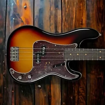 Басс гитара Fender AM Vintage II 1960 P-Bass, 3-Tone Sunburst / Rosewood.