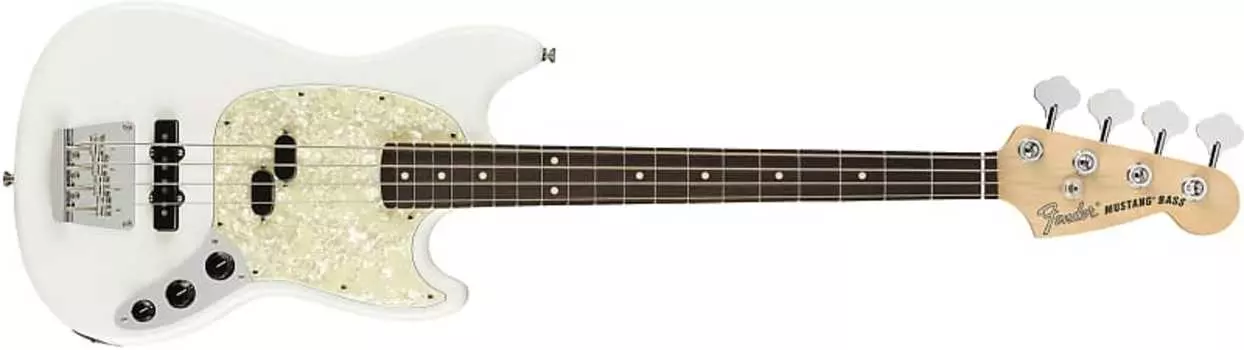 Басс гитара Fender American Performer Mustang Bass Rosewood Fingerboard Arctic White