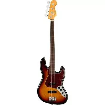 Басс гитара Fender American Professional II Fretless Jazz Bass, Rosewood Fingerboard - 3-Color Sunburst