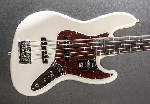 Басс гитара Fender American Professional II Jazz Bass V - Olympic White w/Rosewood