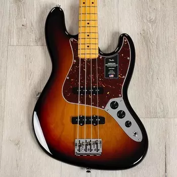 Басс гитара Fender American Professional II Jazz Bass, Maple Fretboard, 3-Color Sunburst