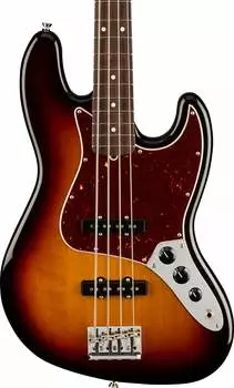 Басс гитара Fender American Professional II Jazz Bass, Rosewood FB, 3-Color Sunburst w/ Case