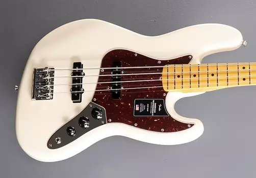 Басс гитара Fender American Professional II Jazz Bass - Olympic White w/Maple