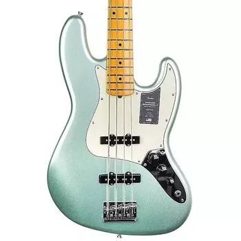 Басс гитара Fender American Professional II Jazz Bass with Maple Fretboard - Mystic Surf Green - 9.25 pounds - US23014727 - Watch this bass to receive a special offer