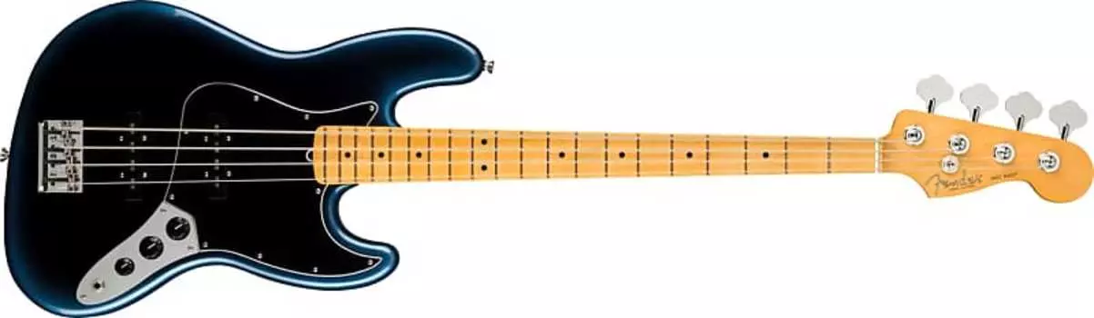 Басс гитара Fender American Professional II Jazz Bass, Maple Fingerboard, Dark Night w/ Case
