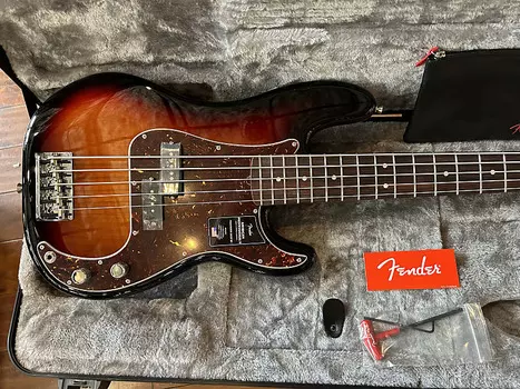 Басс гитара Fender American Professional II Precision Bass V Rosewood Sunburst #US23016606 9 lbs 1.5 oz