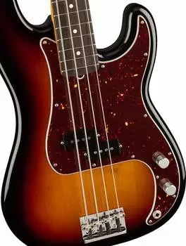 Басс гитара Fender American Professional II Precision Bass, Rosewood Fingerboard, 3-Color Sunburst w/ Deluxe Molded Case