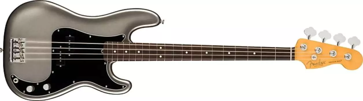 Басс гитара Fender American Professional II Precision Bass, Rosewood Fingerboard, Mercury w/ Deluxe Molded Case