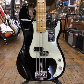 Басс гитара Fender American Professional II Precision Bass Black w/Maple Fingerboard, Hard Case