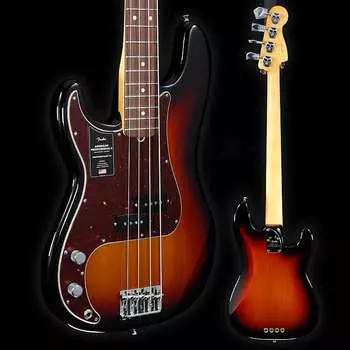Басс гитара Fender American Professional II Precision Bass Left Hand, Rosewood Fb, 3-Color SB