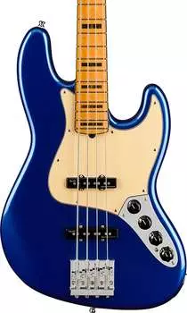 Басс гитара Fender American Ultra Jazz Bass Guitar, Maple Fretboard, Cobra Blue w/ Case
