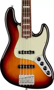 Басс гитара Fender American Ultra Jazz Bass V 5-String, Rosewood FB, Ultraburst w/ Hard Case