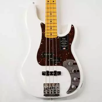 Басс гитара Fender American Ultra Precision Bass - Arctic Pearl with Maple Fingerboard