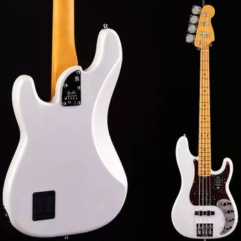 Басс гитара Fender American Ultra Precision Bass Arctic Pearl 955