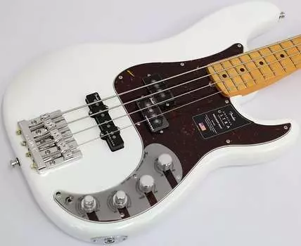 Басс гитара Fender American Ultra Precision Bass, Arctic Pearl