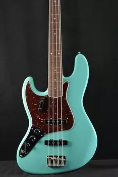 Басс гитара Fender American Vintage II 1966 Jazz Bass Left-Hand Sea Foam Green Rosewood Fingerboard
