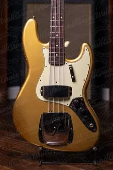 Басс гитара Fender Custom Shop 1963 Jazz Bass Journeyman Relic Bass - Aged Aztec Gold