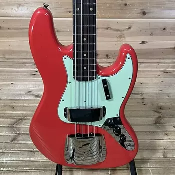 Басс гитара Fender Custom Shop 1963 Journeyman Relic Jazz Electric Bass Guitar - Aged Fiesta Red