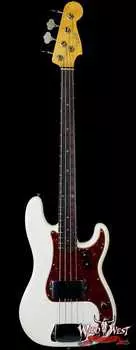 Басс гитара Fender Custom Shop 1963 Precision Bass P-Bass Journeyman Relic Aged Olympic White