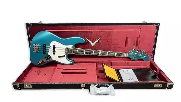 Басс гитара Fender Custom Shop Dealer Event LTD Edition 66 JAZZ BASS JourneyMan - Aged Ocean Turquoise - 8.6 pounds - CZ576057