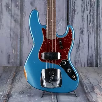 Басс гитара Fender Custom Shop Limited 1960 Jazz Bass Relic, Aged Lake Placid Blue