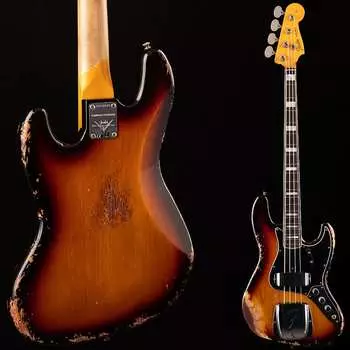 Басс гитара Fender Custom Shop LTD Jazz Bass Heavy Relic Faded Aged 3-Color Jazz Bass 175