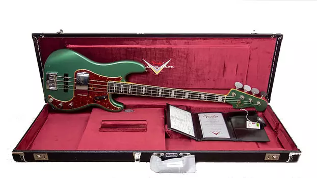 Басс гитара Fender Custom Shop LTD P-Bass Special - Aged Sherwood Green Journey Man finish - Rosewood FB/Block inlays- Matching Headstock - 9.3 pounds -Serial# CZ575302