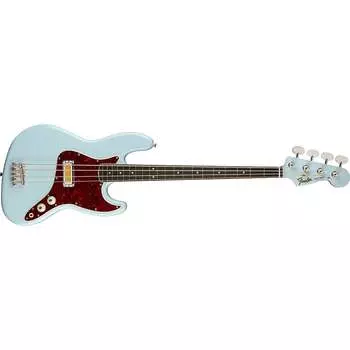 Басс гитара Fender Gold Foil Jazz Bass, Ebony Fingerboard, Sonic Blue