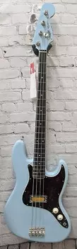 Басс гитара Fender Gold Foil Sonic Blue 4-String Jazz Bass, Ebony Fretboard w/Bag 9.7 lbs