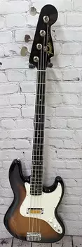 Басс гитара Fender Gold Foil Sunburst 4-String Jazz Bass, Ebony Fretboard w/Bag 10.7 lbs