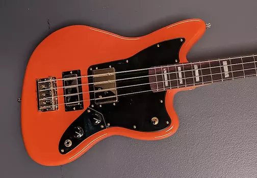 Басс гитара Fender Limited Edition Mike Kerr Jaguar Bass - Tiger's Blood Orange