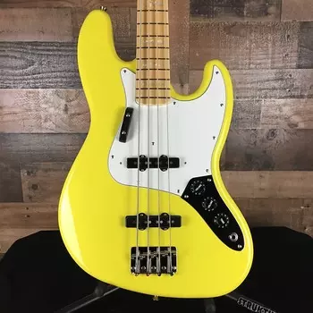 Басс гитара Fender Made in Japan Limited International Color Jazz Bass, Monaco Yellow, #552