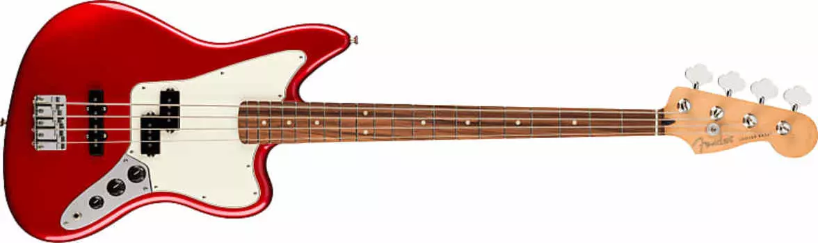 Басс гитара Fender Player Jaguar 4-String Bass Guitar, Pau Ferro Board , Candy Apple Red