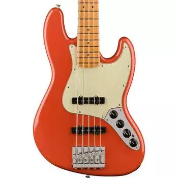 Басс гитара Fender Player Plus Jazz Bass V, Maple, Fiesta Red, Electric Bass Guitar