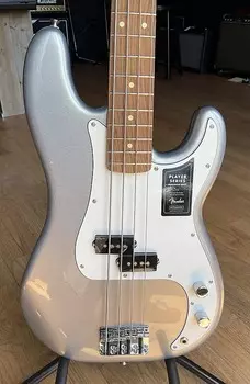 Басс гитара Fender Player Series Precision Bass Silver Sparkle MIM NEW with hang tags, warranty card, etc.