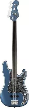 Басс гитара Fender Tony Franklin Fretless Precision Bass EBN Lake Placid Blue W/C
