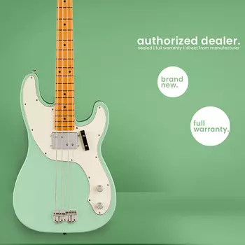 Басс гитара Fender Vintera | 70s Telecaster | Electric Bass Guitar | Surf Green