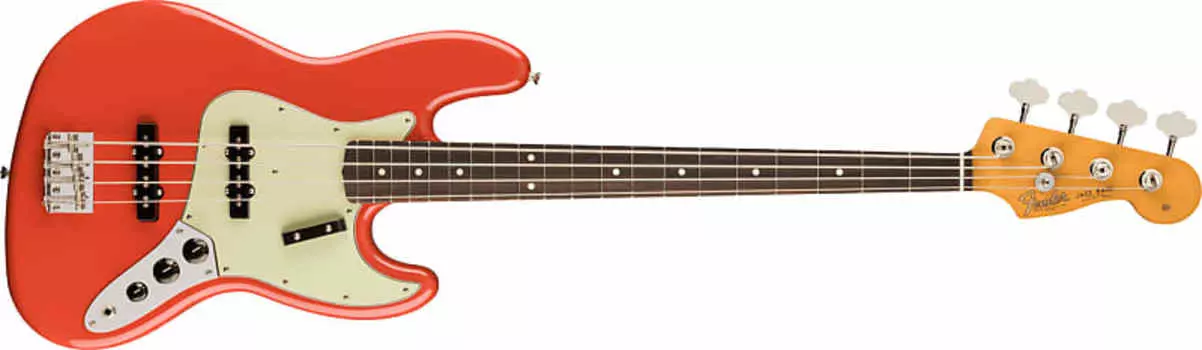 Басс гитара Fender Vintera II '60s Jazz Bass, Rosewood Fingerboard, Fiesta Red w/ Deluxe Gigbag