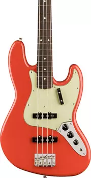 Басс гитара Fender Vintera II '60s Jazz Bass Guitar, Fiesta Red w/ Deluxe Gig Bag