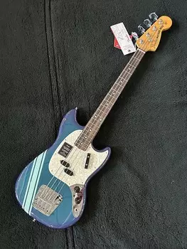 Басс гитара Fender Vintera II '70s Competition Mustang Bass with Rosewood Fretboard Competition Burgundy #MX23121046 8 lbs. 5.2 oz