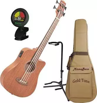 Басс гитара Gold Tone Microbass Micro Acoustic-Electric Bass Bundle